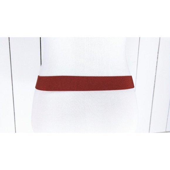 Vintage stretchy chord leather belt/elastic chord stretch belt/Adams belt main image 4